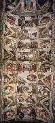 Michelangelo Buonarroti Ceiling of the Sistine Chapel painting